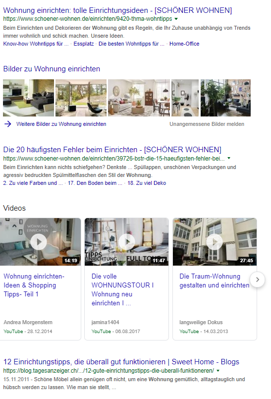 Suchergebnisse für unser Keyword