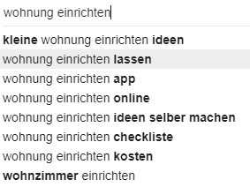 Search suggestions
