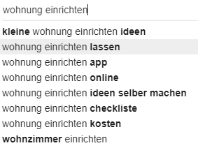 Suchvorschläge